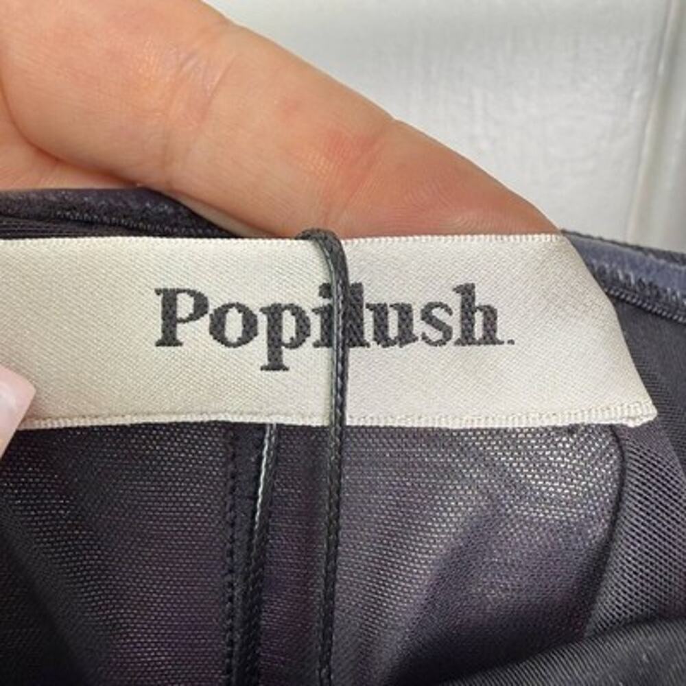 Popilush Maxi Dress Womens Medium Purple Floral Cocktail Built-in Support NWT - Picture 4 of 16